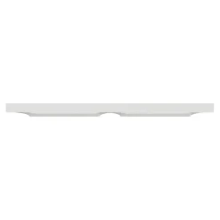 Plaque de finition 2 postes Schneider Electric Odace Styl S520704 coloris blanc l.156 x P.10 x H.85 mm