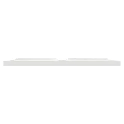 Plaque de finition 2 postes Schneider Electric Odace Styl S520704 coloris blanc l.156 x P.10 x H.85 mm