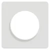 Plaque de finition 1 poste Schneider Electric Odace Touch S520802 coloris blanc l.85 x P.10 x H.85 mm