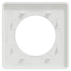 Plaque de finition 1 poste Schneider Electric Odace Touch S520802 coloris blanc l.85 x P.10 x H.85 mm