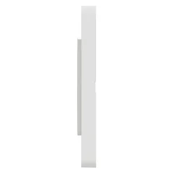 Plaque de finition 1 poste Schneider Electric Odace Touch S520802 coloris blanc l.85 x P.10 x H.85 mm