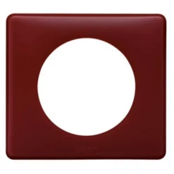 Plaque de finition 1 poste Legrand Céliane 0 988 32 coloris poudré bordeaux l.90 x P.8,5 x H.82 mm