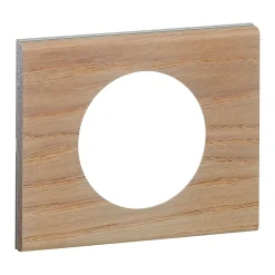 Plaque de finition 1 poste Legrand Céliane 0 690 51 coloris chêne blanchi l.100 x P.8,7 x H.83 mm