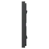 Plaque de finition 2 postes Schneider Electric Unica Déco Essentielle NU600454 coloris anthracite l.159,6 x P.10,25 x H.85 mm