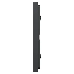 Plaque de finition 2 postes Schneider Electric Unica Déco Essentielle NU600454 coloris anthracite l.159,6 x P.10,25 x H.85 mm