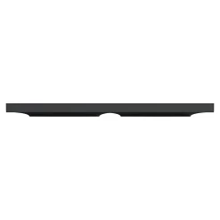 Plaque de finition 2 postes Schneider Electric Odace Styl S54C704 coloris anthracite avec liseré anthracite l.156 x P.10 x H.85 mm