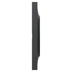 Plaque de finition 2 postes Schneider Electric Odace Styl S54C704 coloris anthracite avec liseré anthracite l.156 x P.10 x H.85 mm