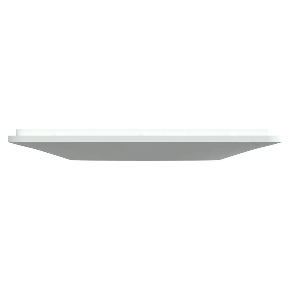 Plaque de finition 1 poste Schneider Electric Ovalis S320702 coloris blanc l.87 x P.10 x H.87 mm
