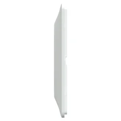 Plaque de finition 1 poste Schneider Electric Ovalis S320702 coloris blanc l.87 x P.10 x H.87 mm