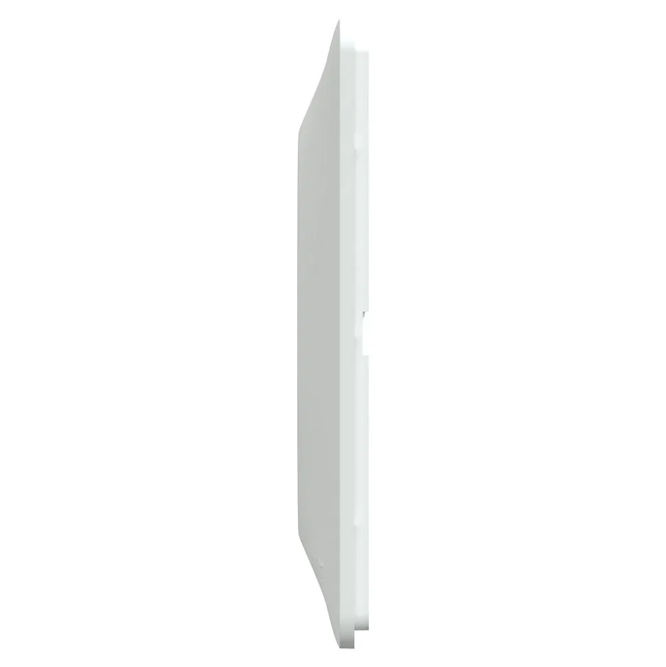 Plaque de finition 1 poste Schneider Electric Ovalis S320702 coloris blanc l.87 x P.10 x H.87 mm