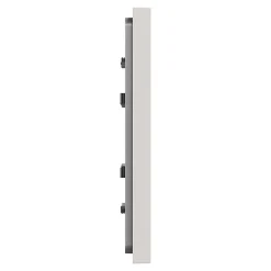 Plaque de finition 1 poste Schneider Electric Unica Déco Essentielle NU600224 coloris gris clair l.88,6 x P.10,25 x H.85 mm