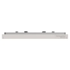Plaque de finition 1 poste Schneider Electric Unica Déco Essentielle NU600224 coloris gris clair l.88,6 x P.10,25 x H.85 mm