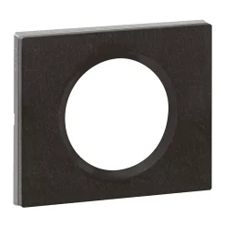 Plaque de finition 1 poste Legrand Céliane 0 693 71 coloris ardoise l.100 x P.8,5 x H.82 mm