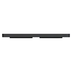 Plaque de finition 2 postes Schneider Electric Odace Touch S540804L coloris bronze avec liseré anthracite l.156 x P.10 x H.85 mm