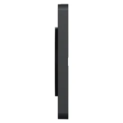 Plaque de finition 2 postes Schneider Electric Odace Touch S540804L coloris bronze avec liseré anthracite l.156 x P.10 x H.85 mm
