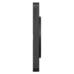 Plaque de finition 2 postes Schneider Electric Odace Touch S540804L coloris bronze avec liseré anthracite l.156 x P.10 x H.85 mm