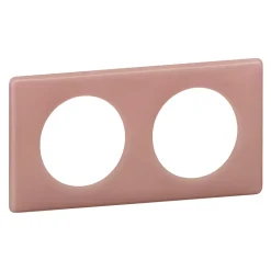 Plaque de finition 2 postes Legrand Céliane 0 988 30 coloris vieux rose l.161 x P.8,5 x H.82 mm