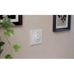 Plaque de finition 1 poste Schneider Electric Odace Styl S540702 coloris anthracite l.85 x P.10 x H.85 mm