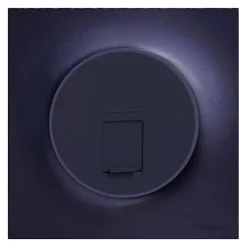 Plaque de finition 1 poste Schneider Electric Odace Styl S540702 coloris anthracite l.85 x P.10 x H.85 mm
