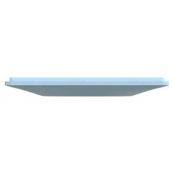 Plaque de finition 1 poste Schneider Electric Ovalis S320702C coloris bleu azurin l.87 x P.10 x H.87 mm