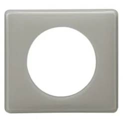 Plaque de finition 1 poste Legrand Céliane 0 988 59 coloris laqué gris perle l.90 x P.8,5 x H.82 mm
