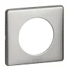 Plaque de finition 1 poste Legrand Céliane 0 988 52 coloris alu snake l.90 x P.8,5 x H.82 mm