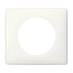 Plaque de finition 1 poste Legrand Céliane 0 988 40 coloris blanc l.90 x P.9 x H.82 mm