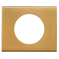 Plaque de finition 1 poste Legrand Céliane 0 691 31 coloris bronze doré l.100 x P.8,5 x H.82 mm