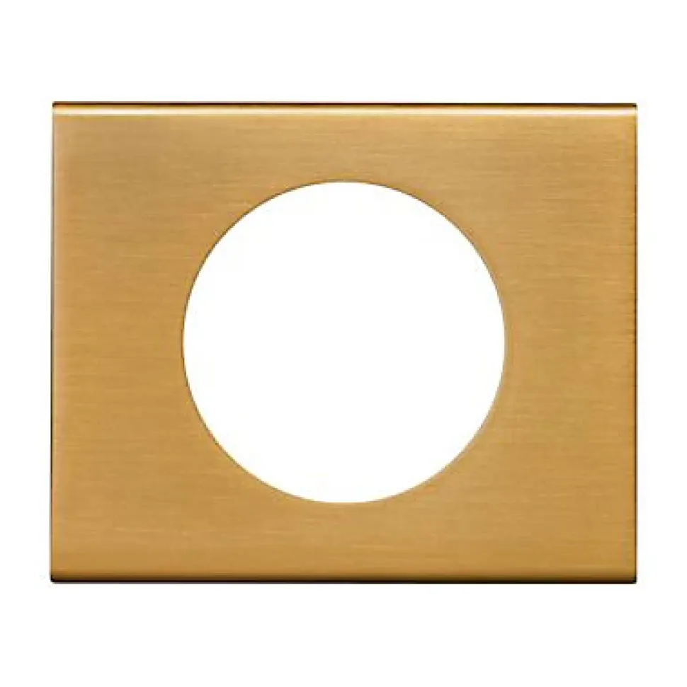 Plaque de finition 1 poste Legrand Céliane 0 691 31 coloris bronze doré l.100 x P.8,5 x H.82 mm