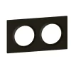 Plaque de finition 2 postes Legrand Dooxie 6 008 62 coloris noir velours l.158 x P.10 x H.87 mm
