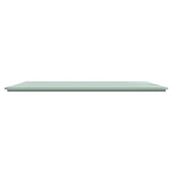 Plaque de finition 2 postes Schneider Electric Ovalis S320704A coloris sauge l.158 x P.10 x H.87 mm
