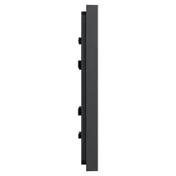 Plaque de finition 1 poste Schneider Electric Unica Déco Essentielle NU600254 coloris anthracite l.88,6 x P.10,25 x H.85 mm
