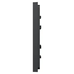 Plaque de finition 1 poste Schneider Electric Unica Déco Essentielle NU600254 coloris anthracite l.88,6 x P.10,25 x H.85 mm
