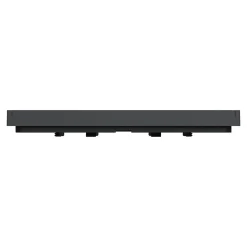 Plaque de finition 1 poste Schneider Electric Unica Déco Essentielle NU600254 coloris anthracite l.88,6 x P.10,25 x H.85 mm