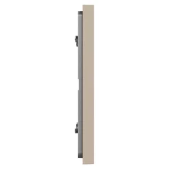 Plaque de finition 2 postes Schneider Electric Unica Déco Essentielle NU600426 coloris taupe l.159,6 x P.10,25 x H.85 mm