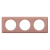Plaque de finition 3 postes Legrand Céliane 0 988 31 coloris vieux rose l.232 x P.8,5 x H.82 mm