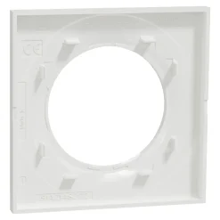 Plaque de finition 1 poste Schneider Electric Odace Styl S52C702 coloris blanc l.85 x P.10 x H.85 mm