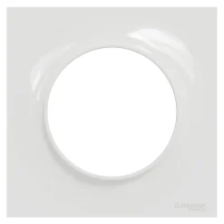 Plaque de finition 1 poste Schneider Electric Odace Styl S52C702 coloris blanc l.85 x P.10 x H.85 mm