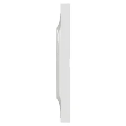 Plaque de finition 1 poste Schneider Electric Odace Styl S52C702 coloris blanc l.85 x P.10 x H.85 mm