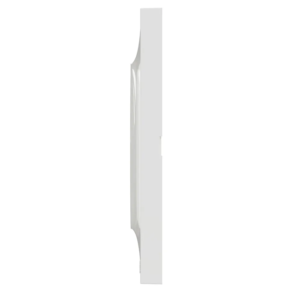 Plaque de finition 1 poste Schneider Electric Odace Styl S52C702 coloris blanc l.85 x P.10 x H.85 mm
