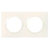 Plaque de finition 2 postes Legrand Dooxie 6 009 02 coloris blanc l.158 x P.10 x H.87 mm