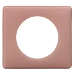 Plaque de finition 1 poste Legrand Céliane 0 988 29 coloris vieux rose l.90 x P.8,5 x H.82 mm