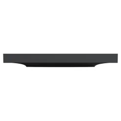 Plaque de finition 1 poste Schneider Electric Odace Styl S54C702 coloris anthracite avec liseré anthracite l.85 x P.10 x H.85 mm