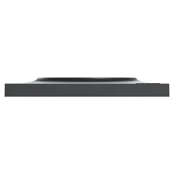 Plaque de finition 1 poste Schneider Electric Odace Styl S54C702 coloris anthracite avec liseré anthracite l.85 x P.10 x H.85 mm