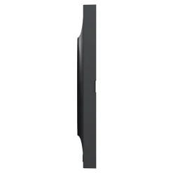 Plaque de finition 1 poste Schneider Electric Odace Styl S54C702 coloris anthracite avec liseré anthracite l.85 x P.10 x H.85 mm