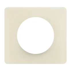 Plaque de finition 1 poste Legrand Céliane CP1121 coloris blanc amande l.90 x P.9 x H.82 mm
