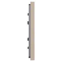 Plaque de finition 1 poste Schneider Electric Unica Déco Essentielle NU600226 coloris taupe l.88,6 x P.10,25 x H.85 mm