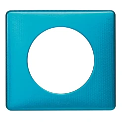 Plaque de finition 1 poste Legrand Céliane 0 988 56 coloris métal blue snake l.90 x P.8,5 x H.82 mm