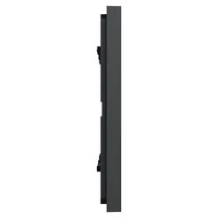 Plaque de finition 3 postes Schneider Electric Unica Déco Essentielle NU600654 coloris anthracite l.230,6 x P.10,25 x H.85 mm