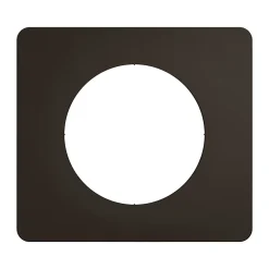 Plaque de finition 1 poste Legrand Céliane CP0121 coloris noir mat l.90 x P.9 x H.82 mm